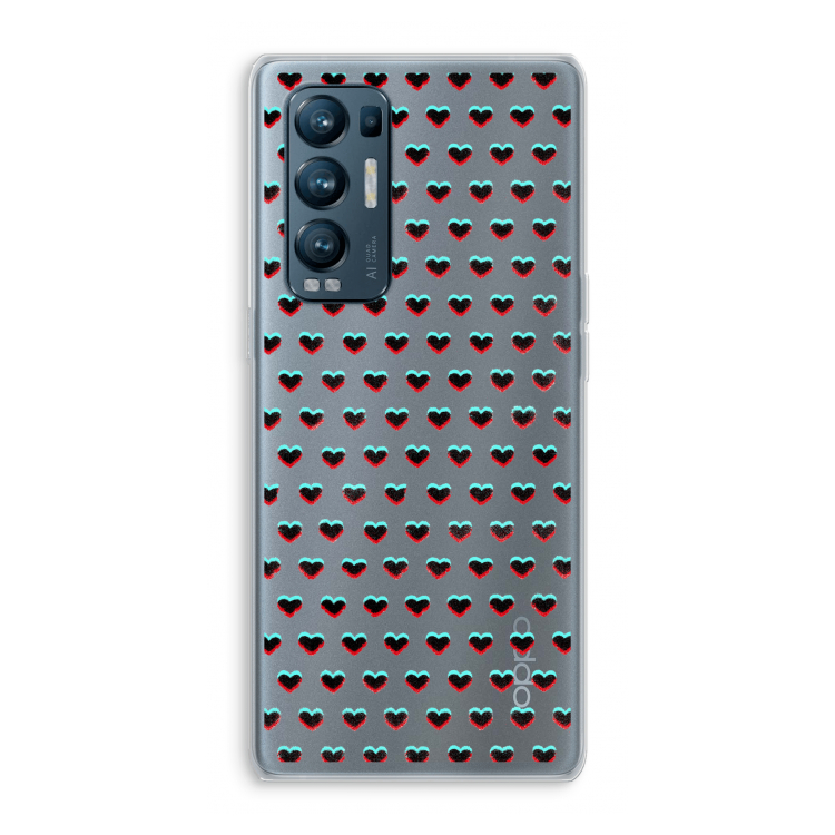Hartjes: Oppo Find X3 Neo Transparant Hoesje
