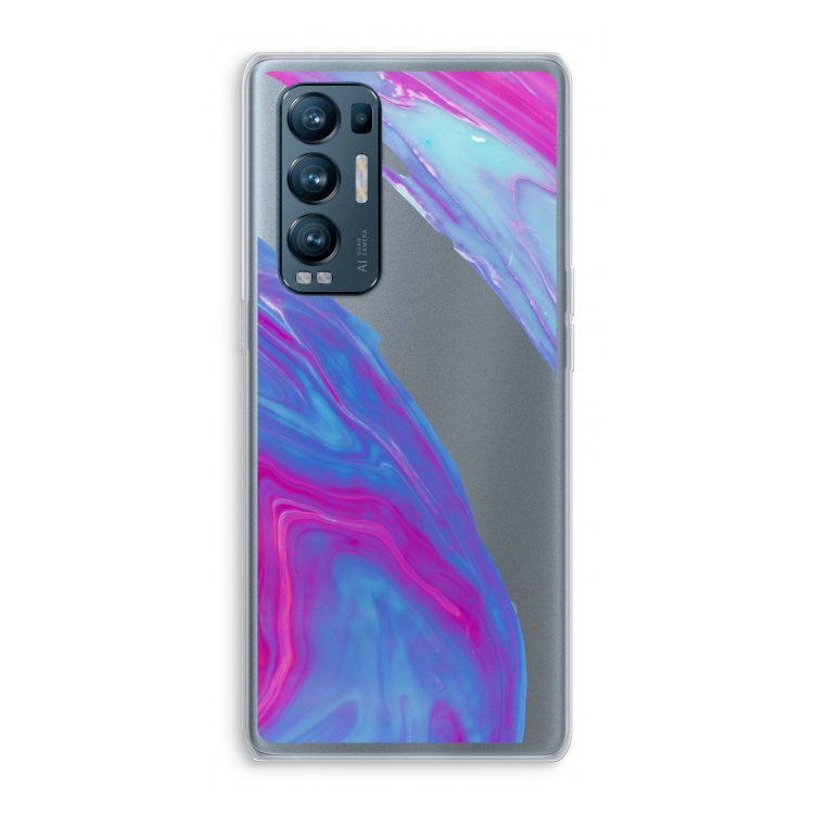 Zweverige regenboog: Oppo Find X3 Neo Transparant Hoesje