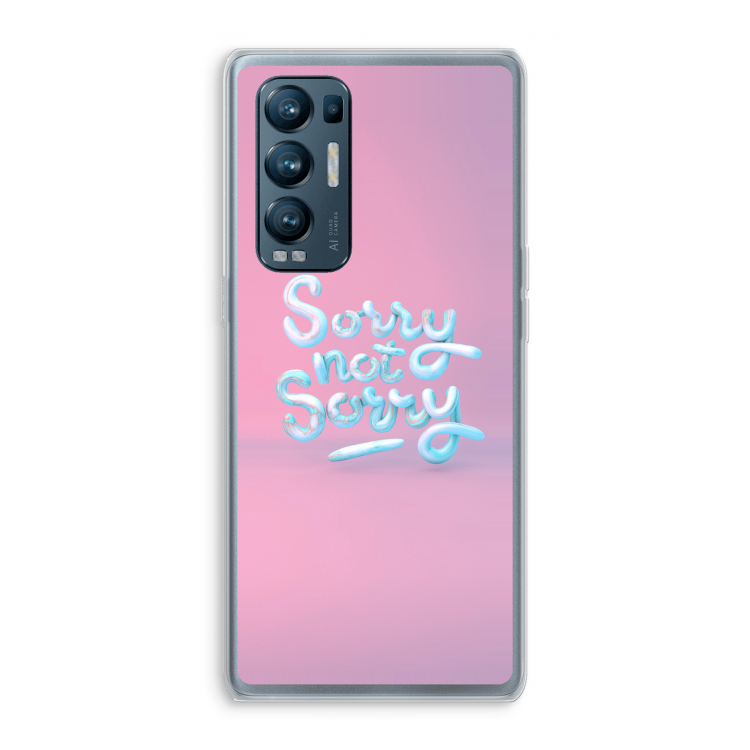 Sorry not sorry: Oppo Find X3 Neo Transparant Hoesje