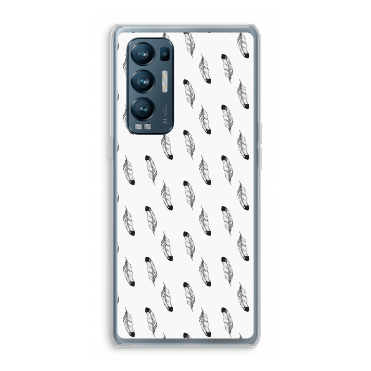 Pluimen: Oppo Find X3 Neo Transparant Hoesje
