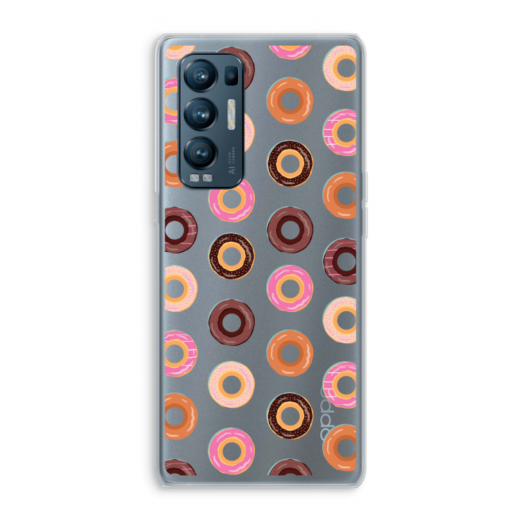 Donuts: Oppo Find X3 Neo Transparant Hoesje
