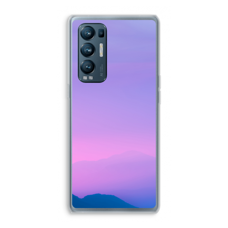 Sunset pastel: Oppo Find X3 Neo Transparant Hoesje