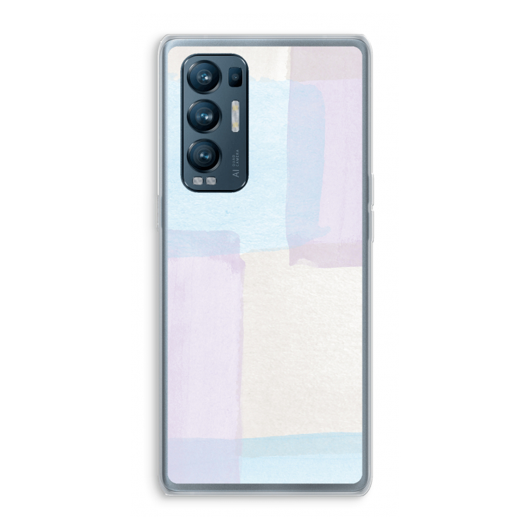 Square pastel: Oppo Find X3 Neo Transparant Hoesje