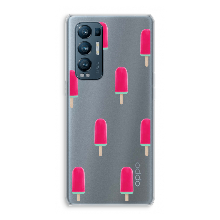 Waterijsje: Oppo Find X3 Neo Transparant Hoesje