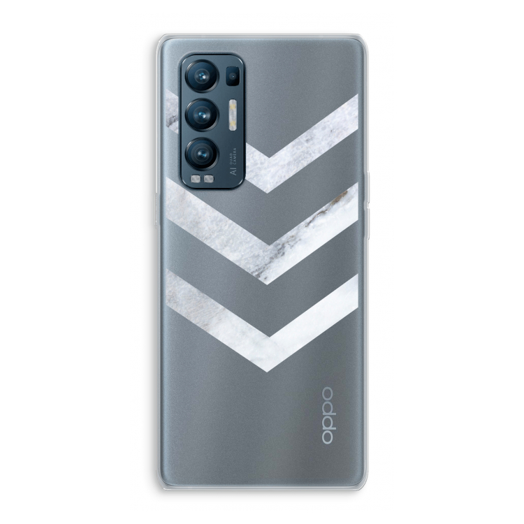Marmeren pijlen: Oppo Find X3 Neo Transparant Hoesje