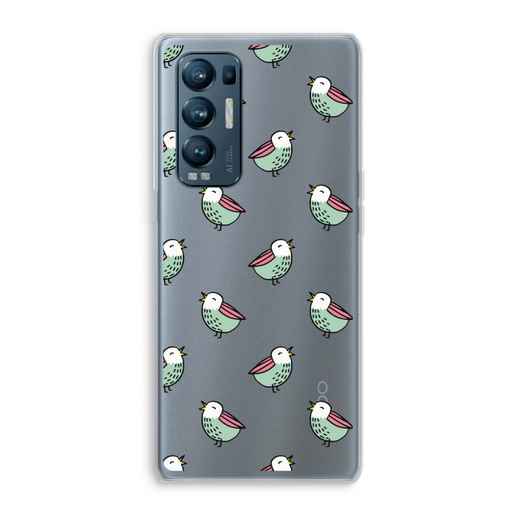 Vogeltjes: Oppo Find X3 Neo Transparant Hoesje
