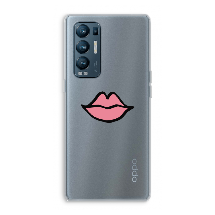 Kusje: Oppo Find X3 Neo Transparant Hoesje