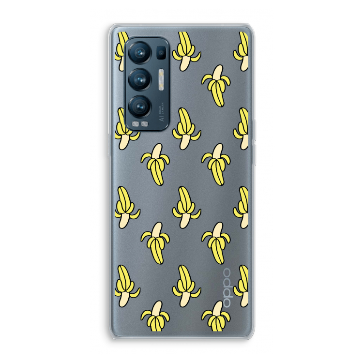 Bananas: Oppo Find X3 Neo Transparant Hoesje