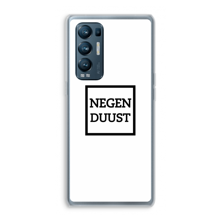Negenduust vierkant: Oppo Find X3 Neo Transparant Hoesje