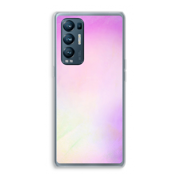 Flow mist pastel: Oppo Find X3 Neo Transparant Hoesje