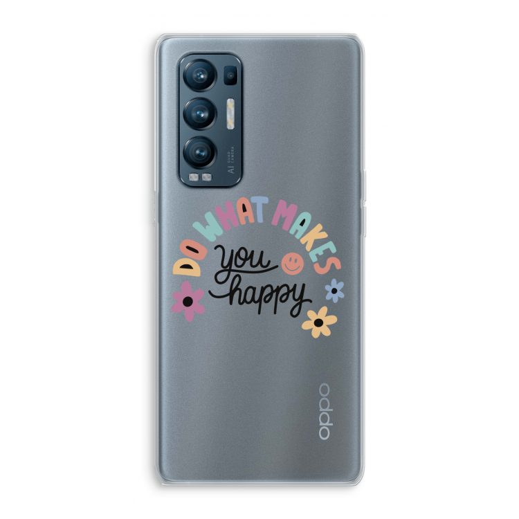 Happy days: Oppo Find X3 Neo Transparant Hoesje