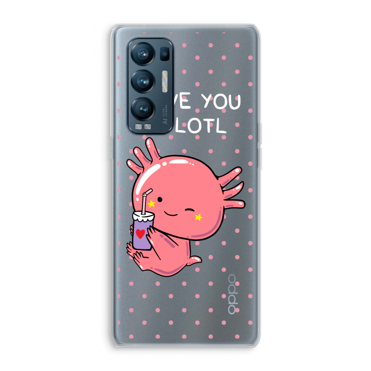 Love You A Lotl: Oppo Find X3 Neo Transparant Hoesje