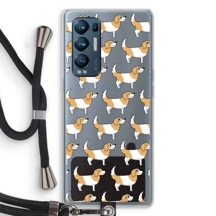 Doggy: Oppo Find X3 Neo Transparant Hoesje met koord
