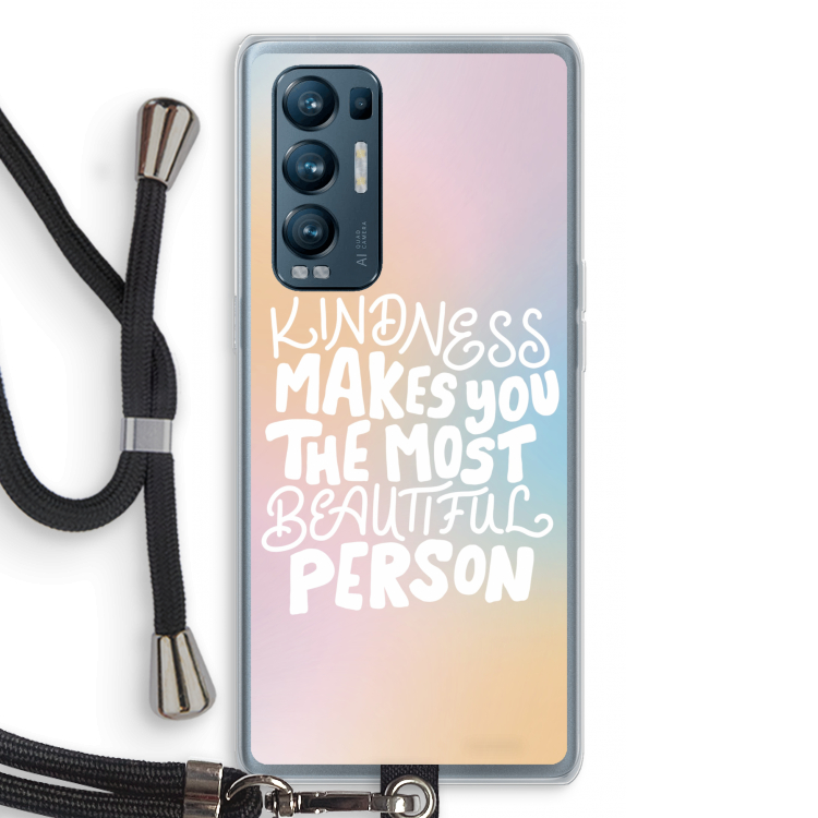 The prettiest: Oppo Find X3 Neo Transparant Hoesje met koord