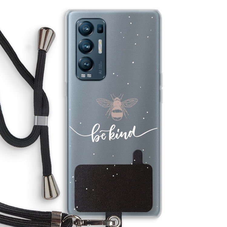 Be(e) kind: Oppo Find X3 Neo Transparant Hoesje met koord