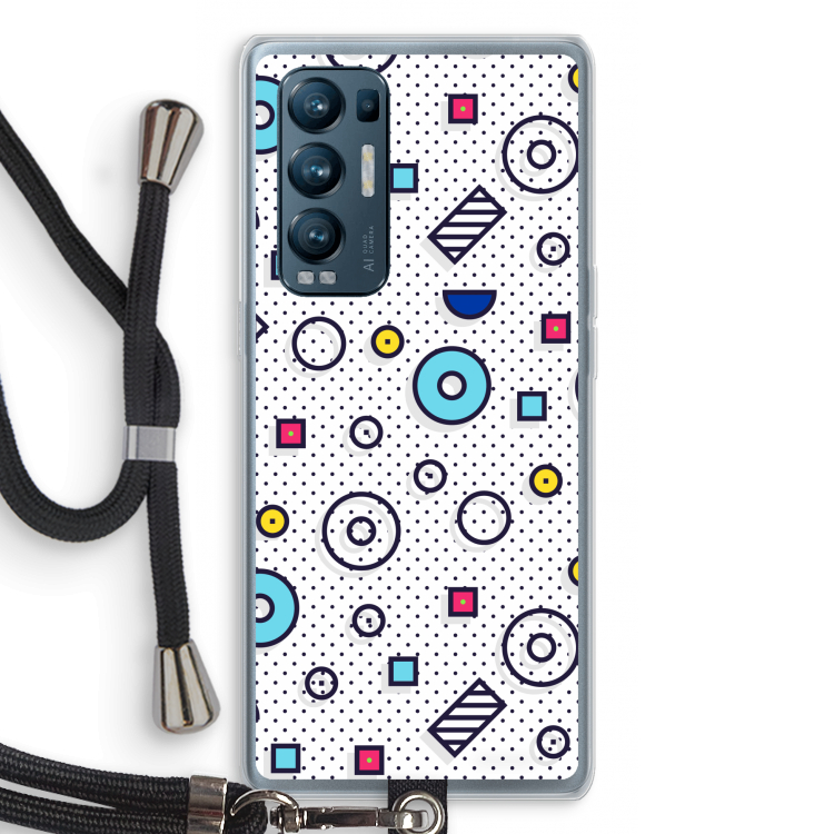 8-bit N°9: Oppo Find X3 Neo Transparant Hoesje met koord