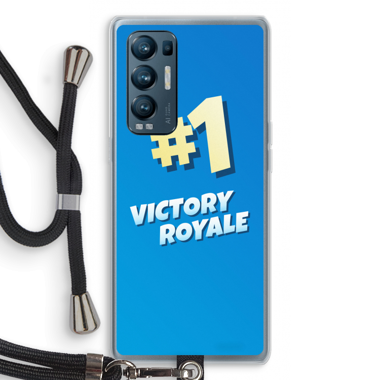 Victory Royale: Oppo Find X3 Neo Transparant Hoesje met koord