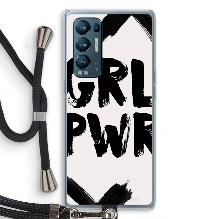 Girl Power #2: Oppo Find X3 Neo Transparant Hoesje met koord