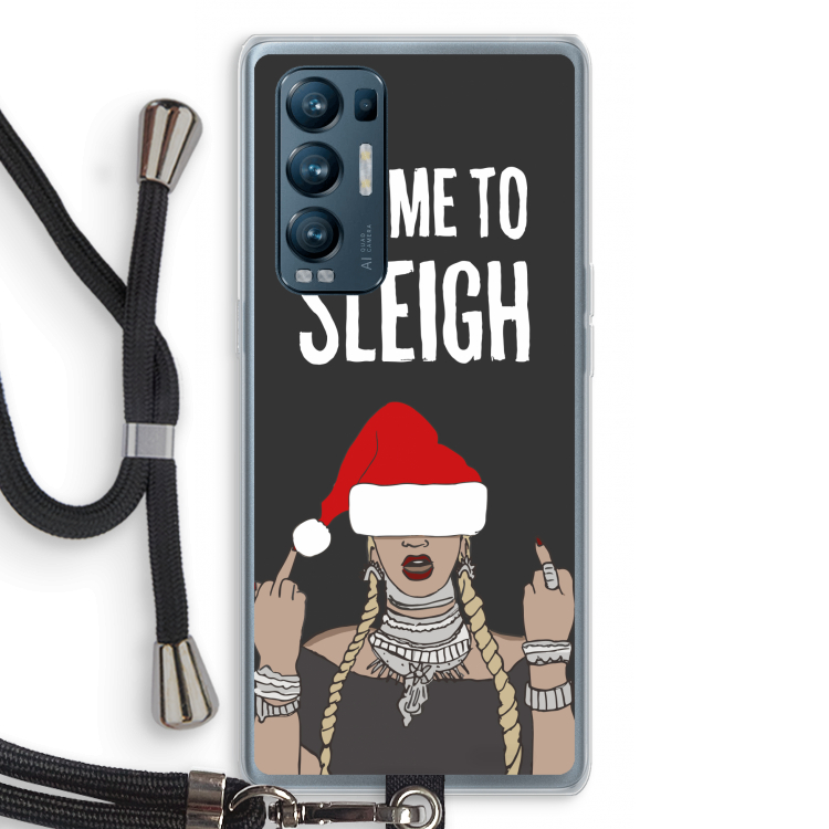 Came To Sleigh: Oppo Find X3 Neo Transparant Hoesje met koord