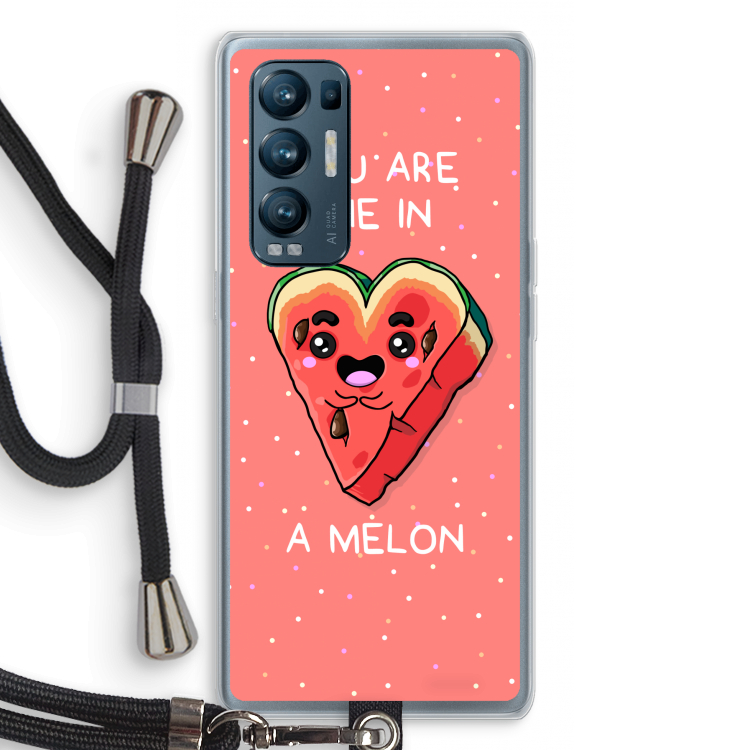 One In A Melon: Oppo Find X3 Neo Transparant Hoesje met koord