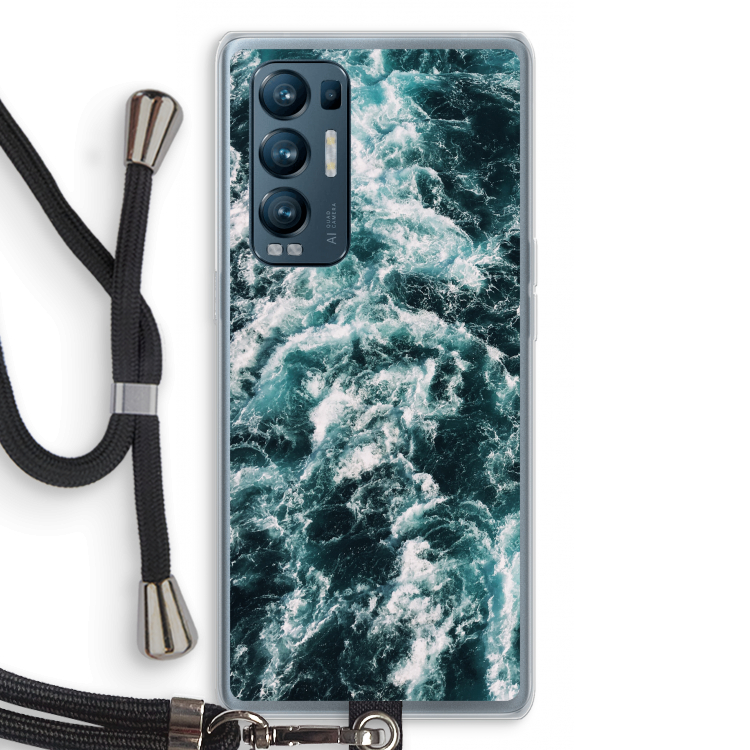 Zee golf: Oppo Find X3 Neo Transparant Hoesje met koord