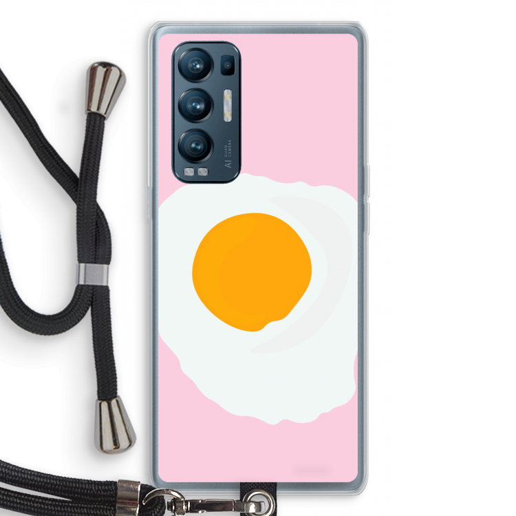 Sunny side up: Oppo Find X3 Neo Transparant Hoesje met koord