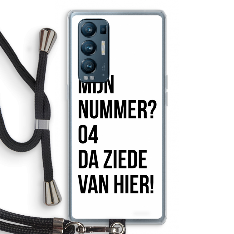 Da ziede van hier: Oppo Find X3 Neo Transparant Hoesje met koord