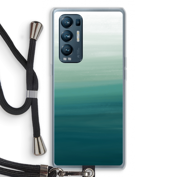 Ocean: Oppo Find X3 Neo Transparant Hoesje met koord