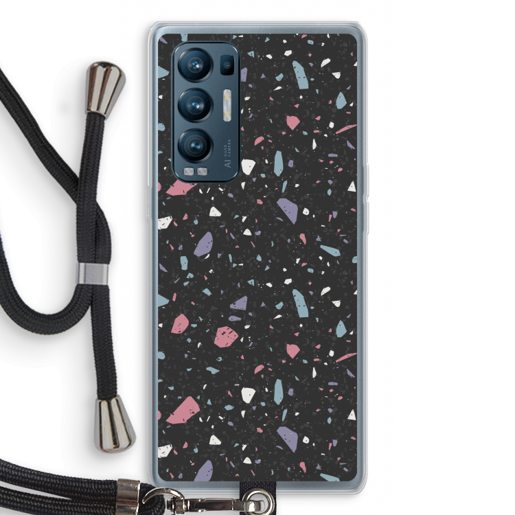 Terrazzo N°16: Oppo Find X3 Neo Transparant Hoesje met koord
