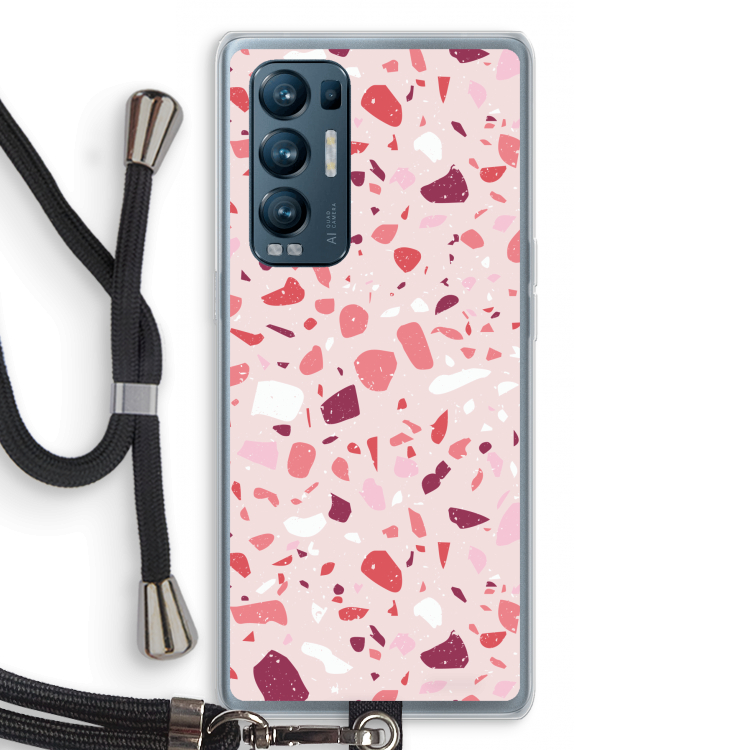 Terrazzo N°15: Oppo Find X3 Neo Transparant Hoesje met koord