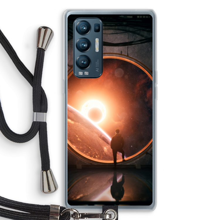 Ephemeral: Oppo Find X3 Neo Transparant Hoesje met koord