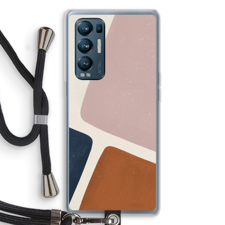 Geo #2: Oppo Find X3 Neo Transparant Hoesje met koord