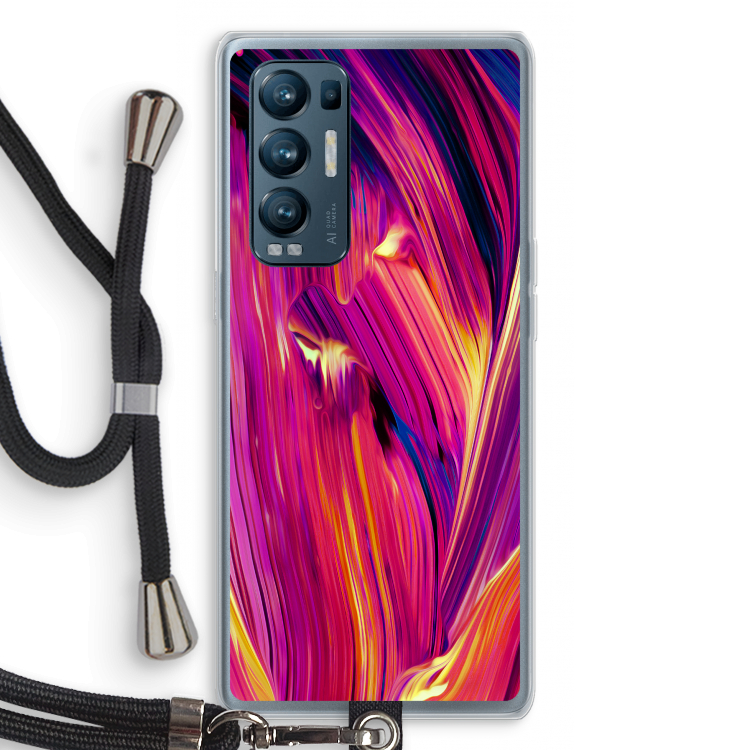 Phoenix: Oppo Find X3 Neo Transparant Hoesje met koord