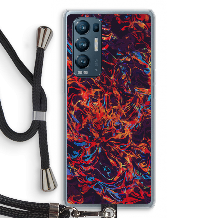 Lucifer: Oppo Find X3 Neo Transparant Hoesje met koord