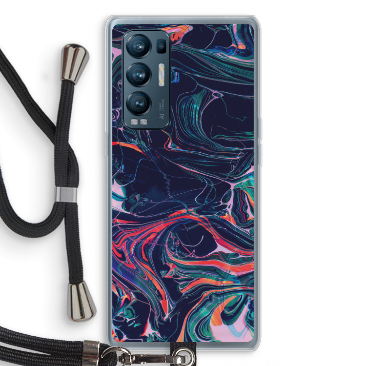 Light Years Beyond: Oppo Find X3 Neo Transparant Hoesje met koord