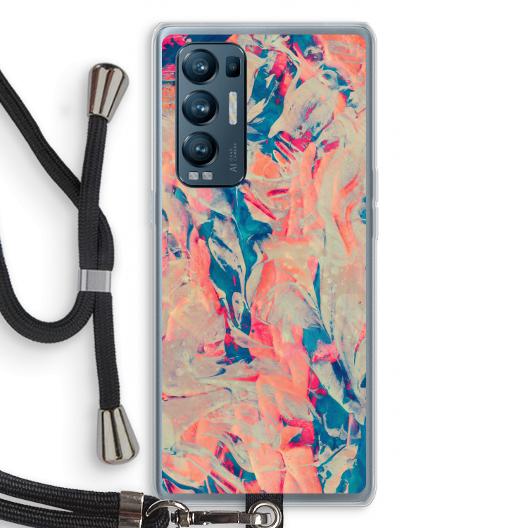 Alone: Oppo Find X3 Neo Transparant Hoesje met koord