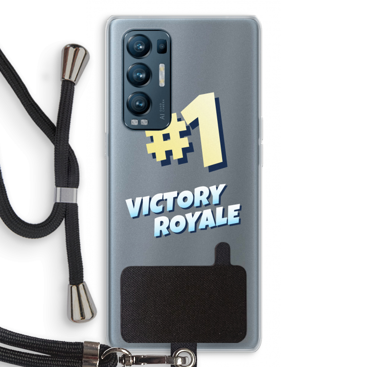 Victory Royale: Oppo Find X3 Neo Transparant Hoesje met koord