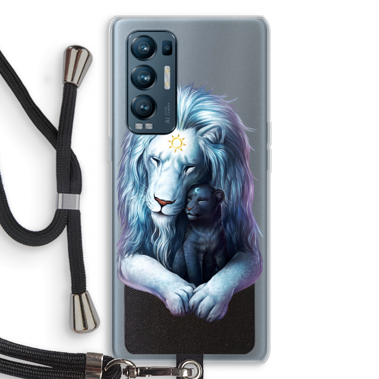 Child Of Light: Oppo Find X3 Neo Transparant Hoesje met koord