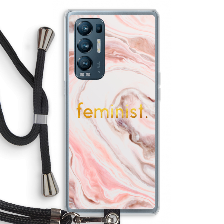 Feminist: Oppo Find X3 Neo Transparant Hoesje met koord