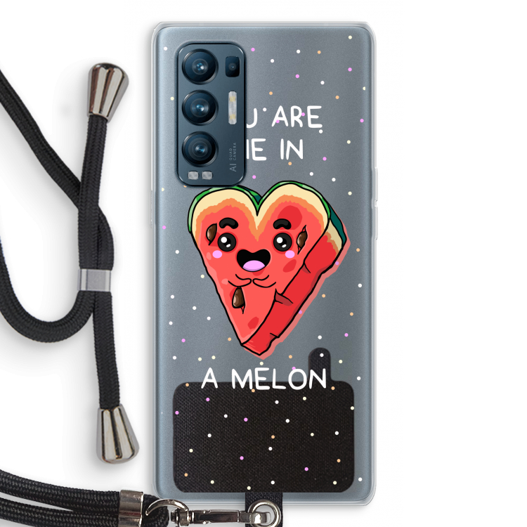 One In A Melon: Oppo Find X3 Neo Transparant Hoesje met koord