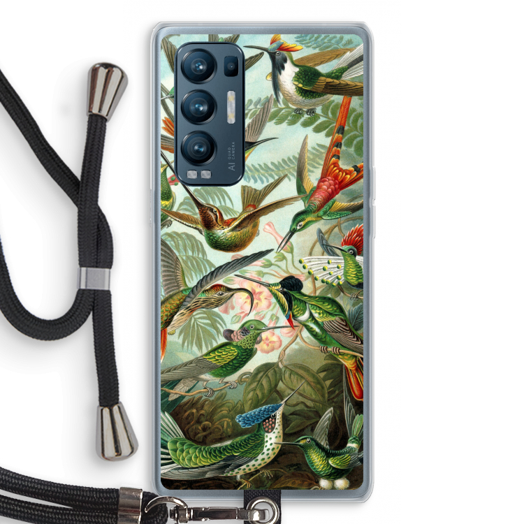 Haeckel Trochilidae: Oppo Find X3 Neo Transparant Hoesje met koord