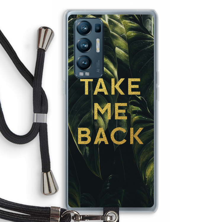 Take me back: Oppo Find X3 Neo Transparant Hoesje met koord