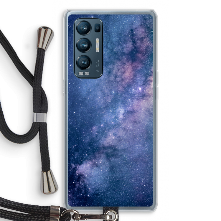 Nebula: Oppo Find X3 Neo Transparant Hoesje met koord