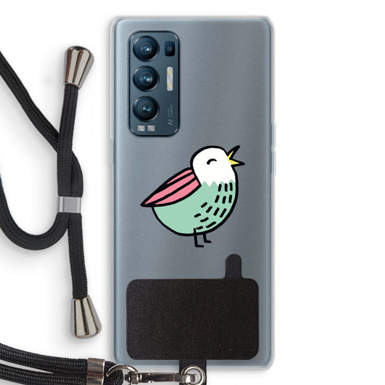 Birdy: Oppo Find X3 Neo Transparant Hoesje met koord