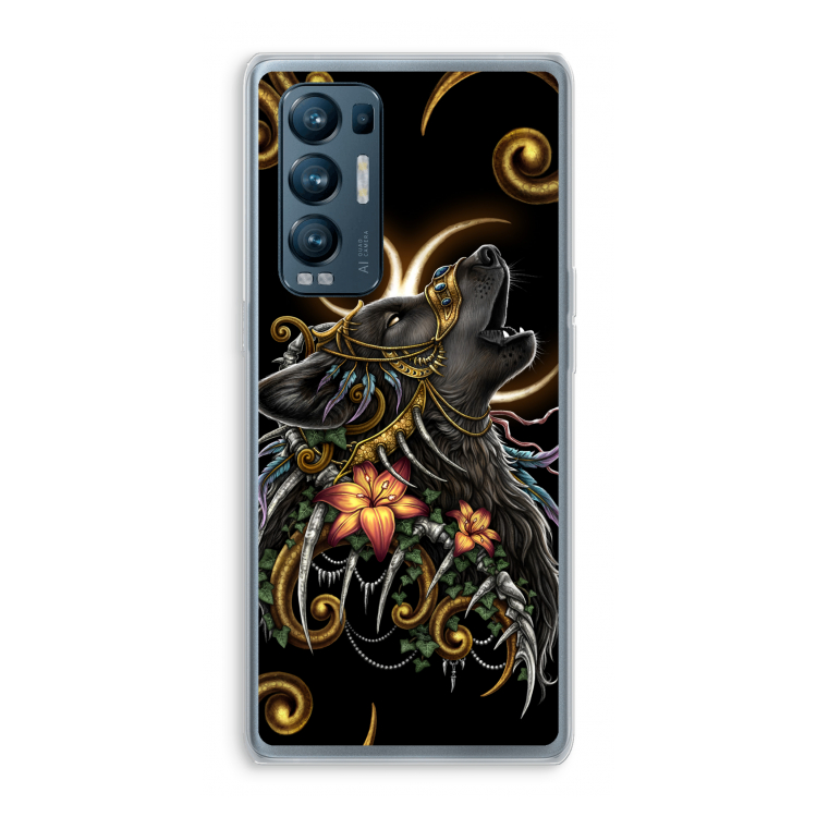 Huilende Wolf: Oppo Find X3 Neo Transparant Hoesje