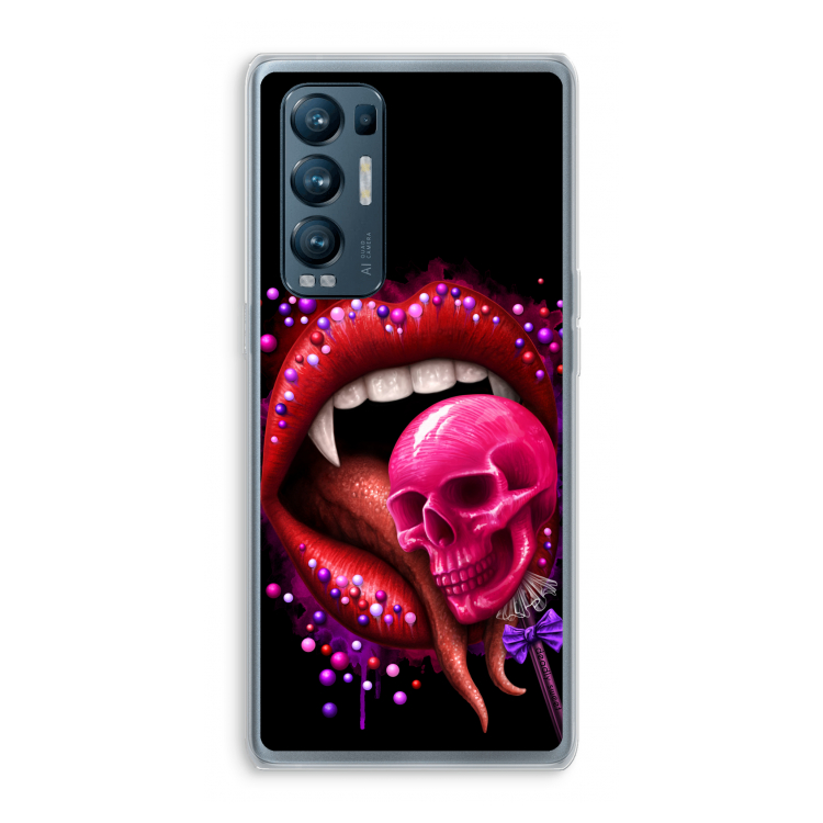 Dodelijk zoet: Oppo Find X3 Neo Transparant Hoesje