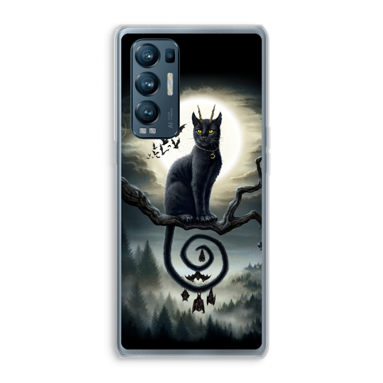 Moonlight Companions: Oppo Find X3 Neo Transparant Hoesje