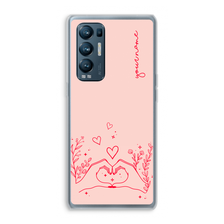 Love is in the air: Oppo Find X3 Neo Transparant Hoesje