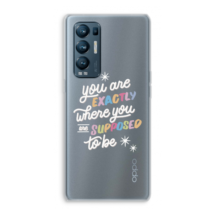 Right Place: Oppo Find X3 Neo Transparant Hoesje