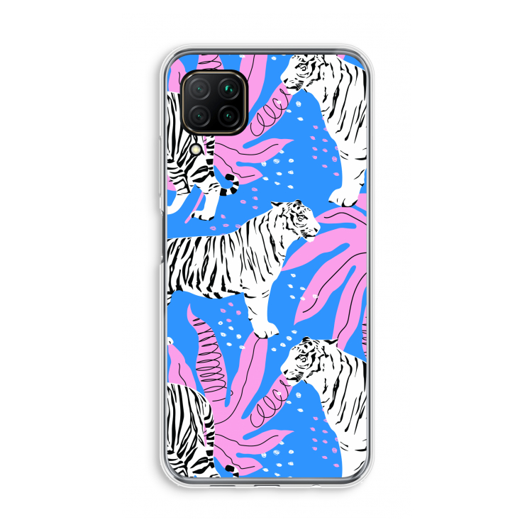 Tijger: Huawei P40 Lite Transparant Hoesje